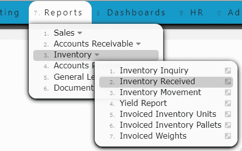 Food Manufacturing Software, Warehouse, Inventory Reports • Inspired ...